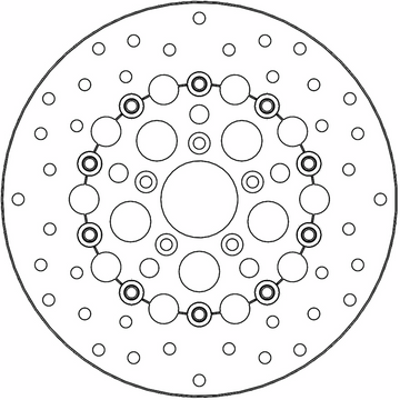 MOTO-MASTER Brake Rotor - Front Right/Front Left - Kingman 111078-PU