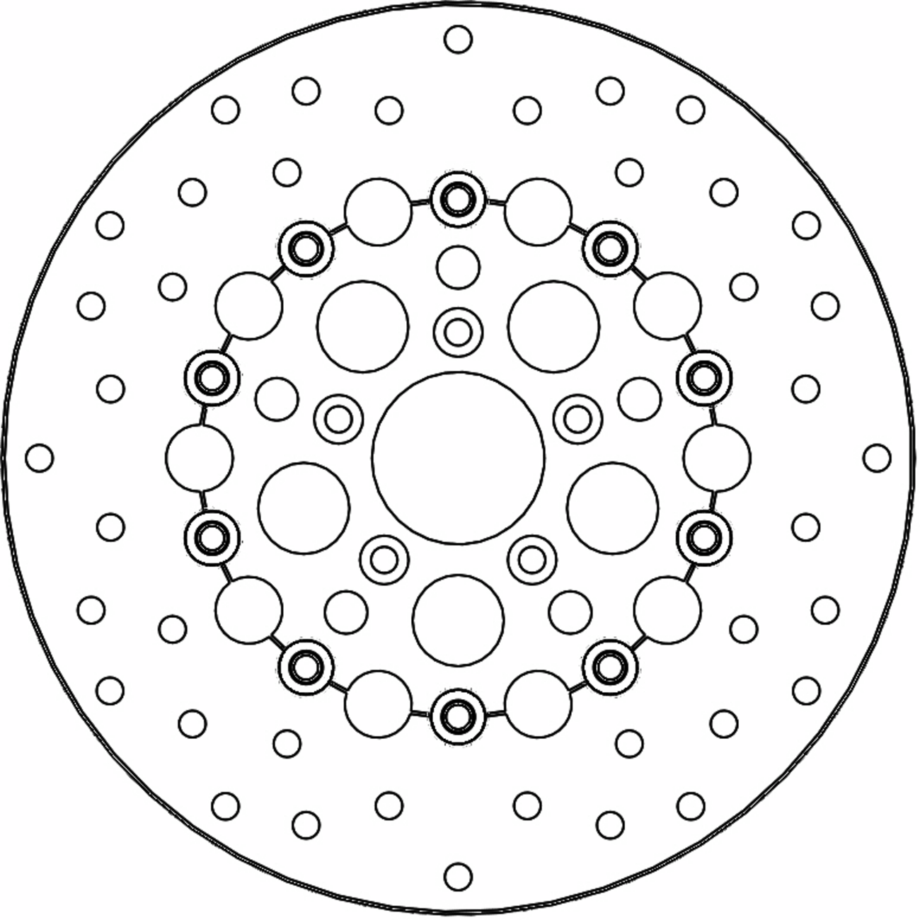 MOTO-MASTER Brake Rotor - Front Right/Front Left - Kingman 111081-PU