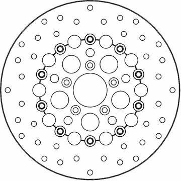 MOTO-MASTER Brake Rotor - Front Right/Front Left - Kingman 111081-PU