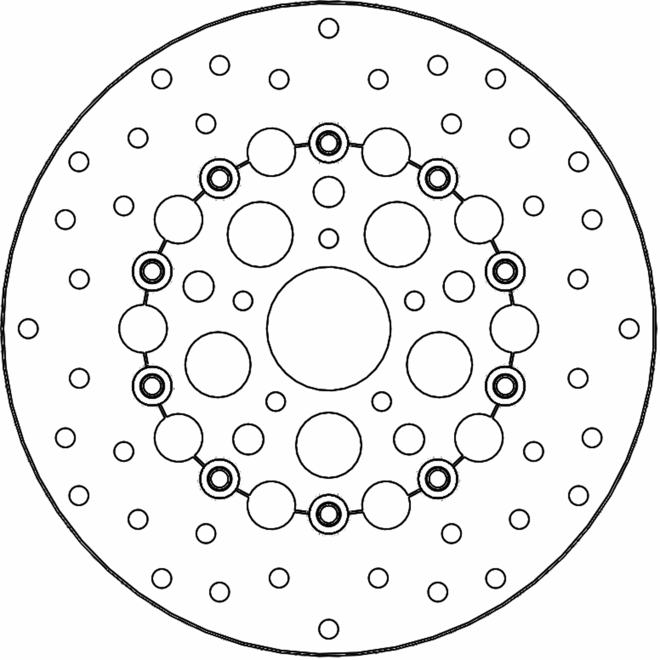 MOTO-MASTER Brake Rotor - Front Right/Front Left - Kingman 111082-PU