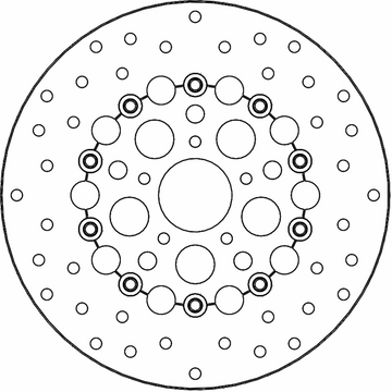 MOTO-MASTER Brake Rotor - Front Right/Front Left - Kingman 111082-PU