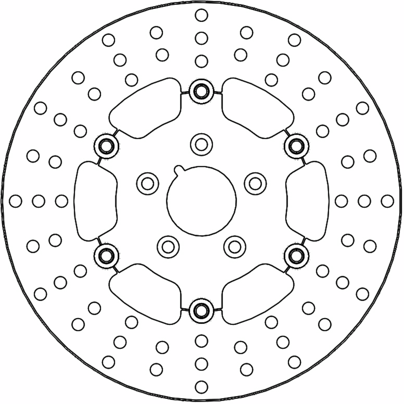 MOTO-MASTER Brake Rotor - Front Right/Front Left - Adrian 111086-PU