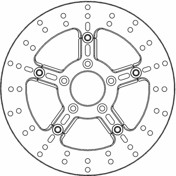 MOTO-MASTER Brake Rotor - Front Right/Front Left - Adrian 112293-PU