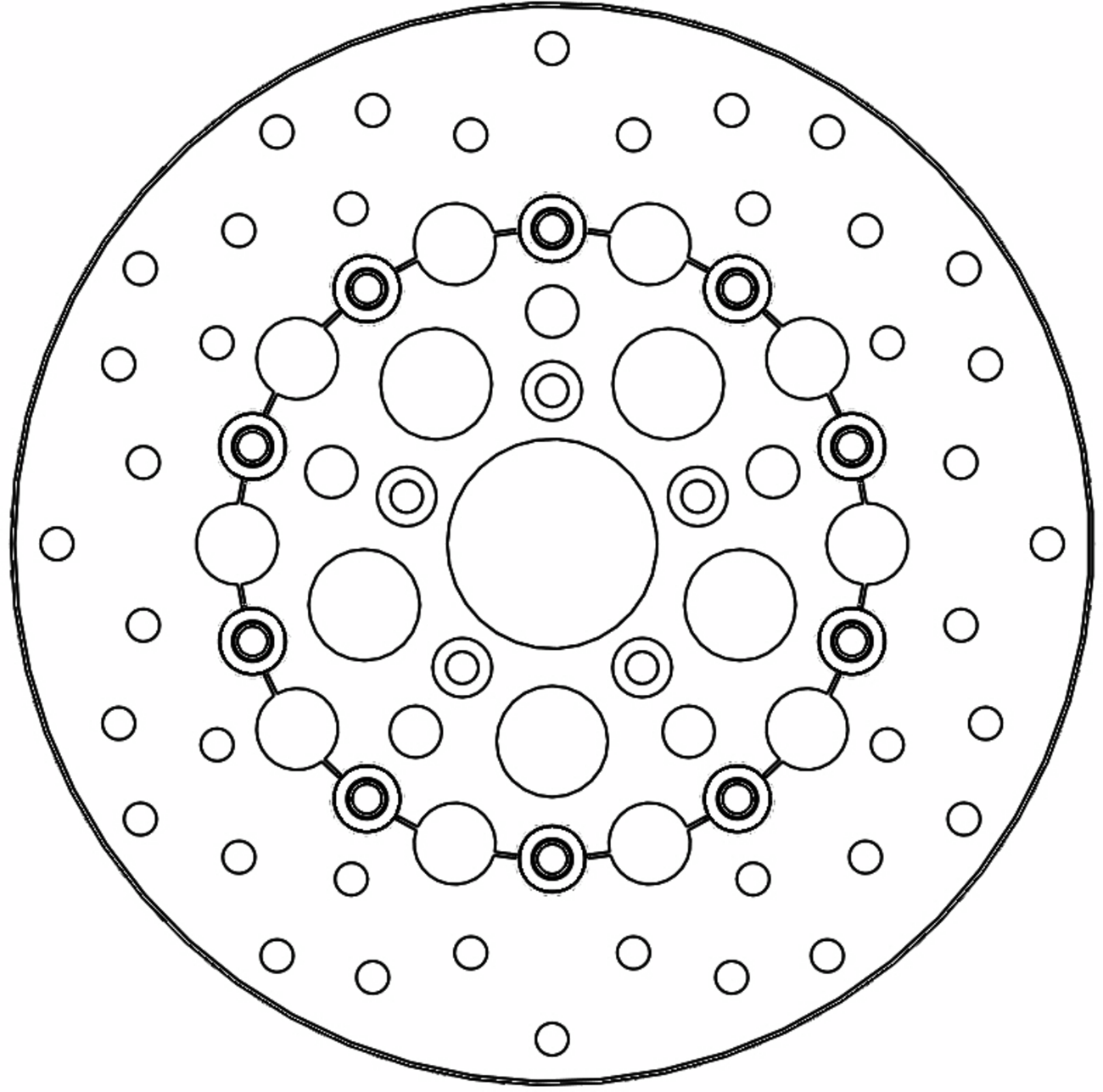 MOTO-MASTER Brake Rotor - Front Right/Front Left - Kingman 112308-PU