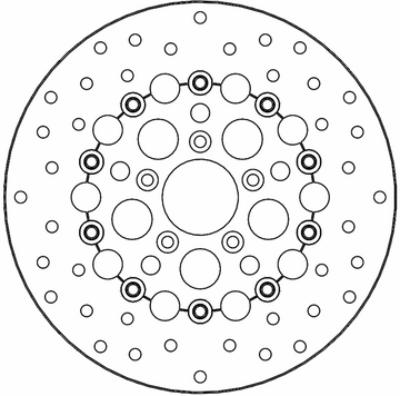 MOTO-MASTER Brake Rotor - Front Right/Front Left - Kingman 112308-PU