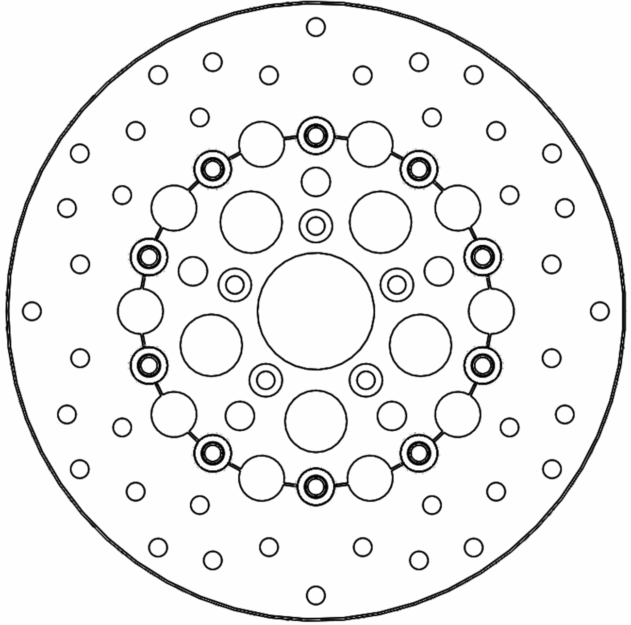 MOTO-MASTER Brake Rotor - Front Right/Front Left - Flame 112314-PU