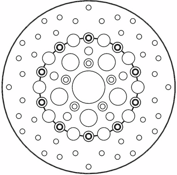 MOTO-MASTER Brake Rotor - Front Right/Front Left - Flame 112314-PU