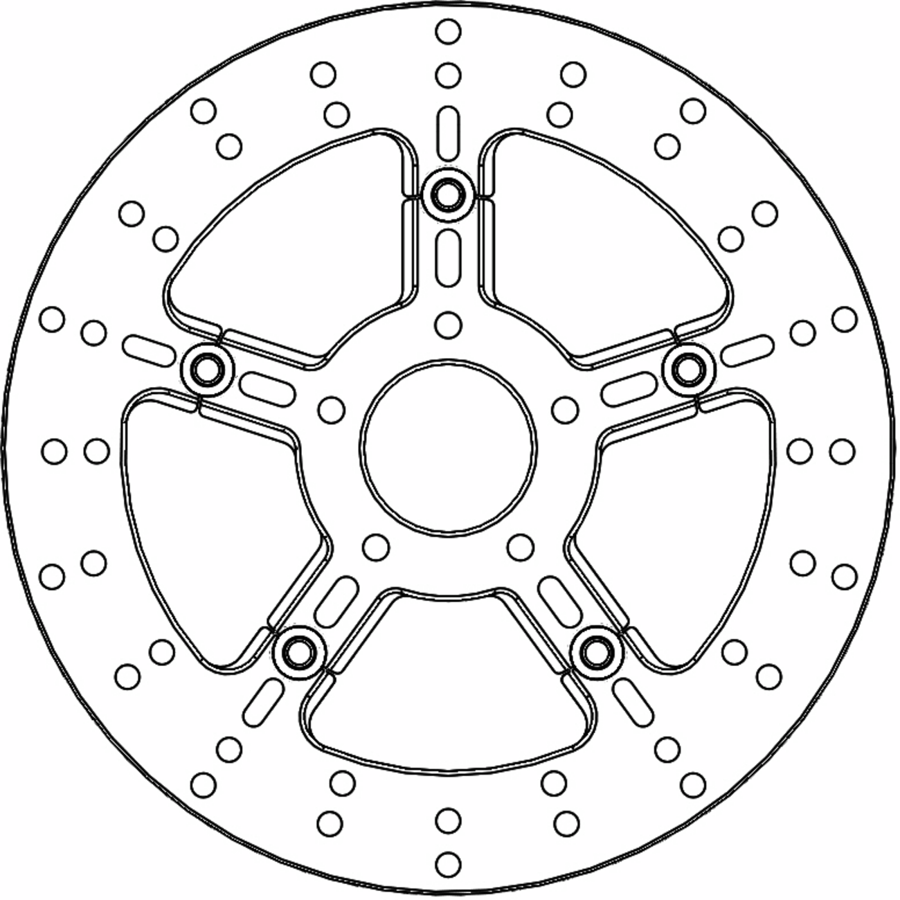 MOTO-MASTER Brake Rotor - Front Right/Front Left - Adrian 112315-PU