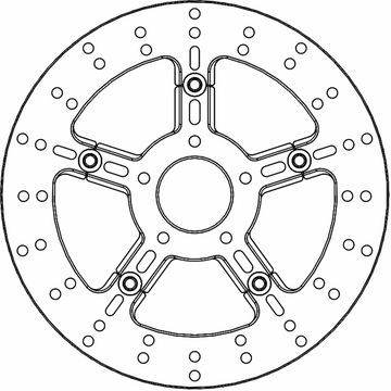 MOTO-MASTER Brake Rotor - Front Right/Front Left - Adrian 112315-PU