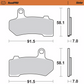 MOTO-MASTER Brake Pads - Sintered Series 412201-PU