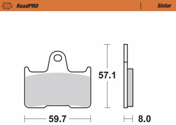 MOTO-MASTER Brake Pads - Sintered Series 404402-PU