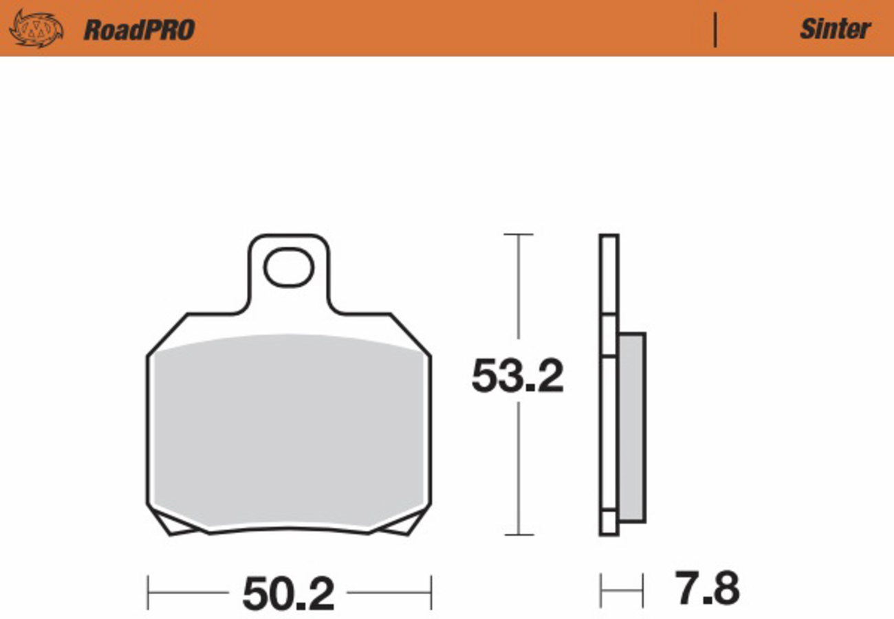 MOTO-MASTER Brake Pads - Sintered Series 404802-PU