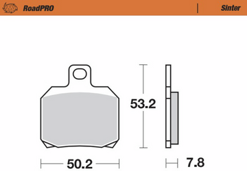 MOTO-MASTER Brake Pads - Sintered Series 404802-PU