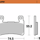 MOTO-MASTER Brake Pads - Sintered Series 414901-PU