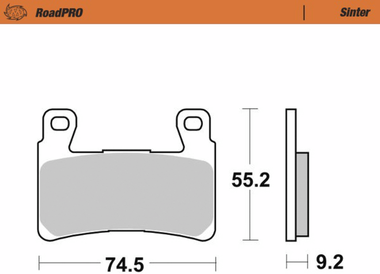 MOTO-MASTER Brake Pads - Sintered Series 414901-PU