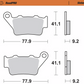 MOTO-MASTER Brake Pads - Sintered Series 403402-PU