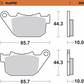 MOTO-MASTER Brake Pads - Sintered Series 411802-PU