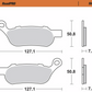 MOTO-MASTER Brake Pads - Sintered Series 412102-PU