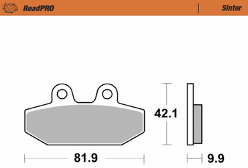 MOTO-MASTER Brake Pads - Sintered Series 414502-PU