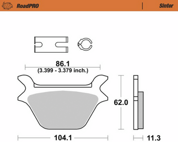 MOTO-MASTER Brake Pads - Sintered Series 414602-PU