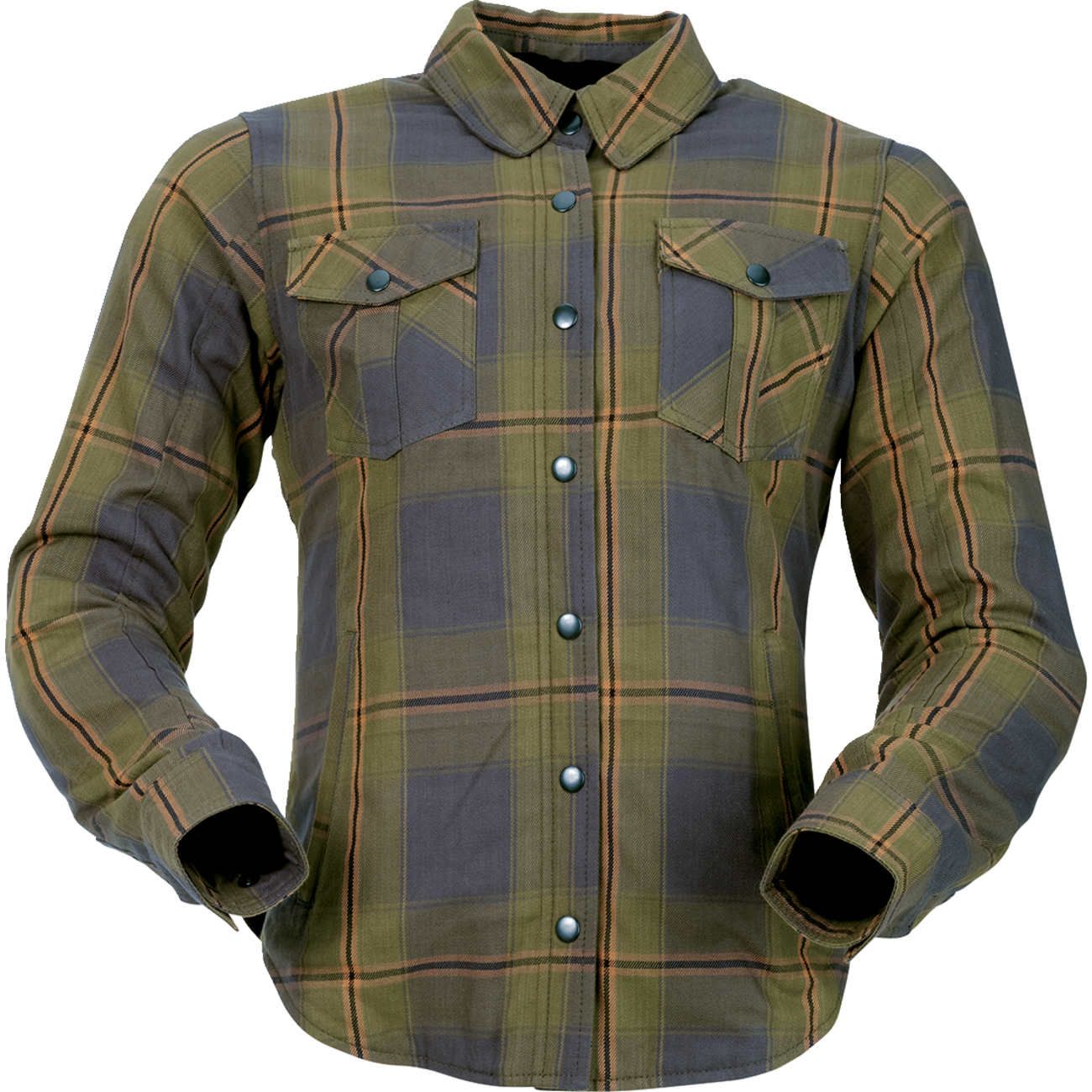 Z1R Women's Flannel Shirt - Olive - XS 3041-0684