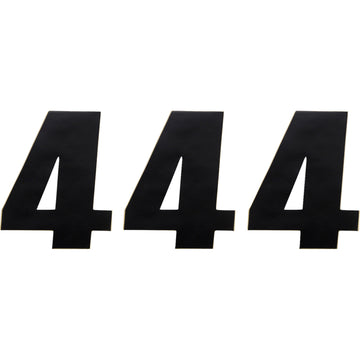 Moose Racing Race Number 4 - Black - 4.5" 80014