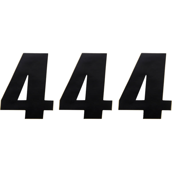 Moose Racing Race Number 4 - Black - 4.5