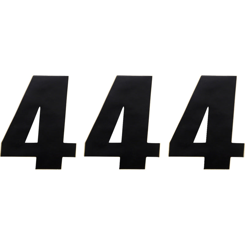 Moose Racing Race Number 4 - Black - 4.5" 80014