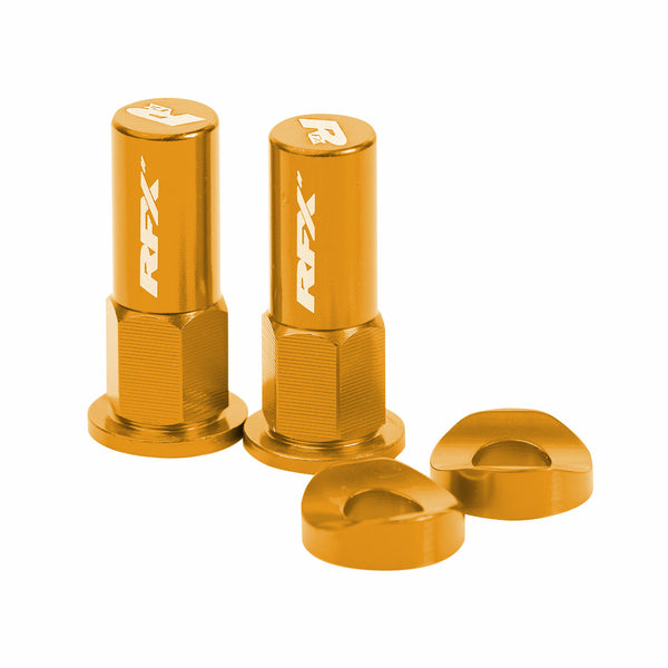RFX Rim Lock Nuts & Washers 2pcs Gold FXRL 90000 99GD