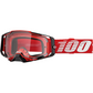 100% Armega Goggle - Red - Clear 50004-00033