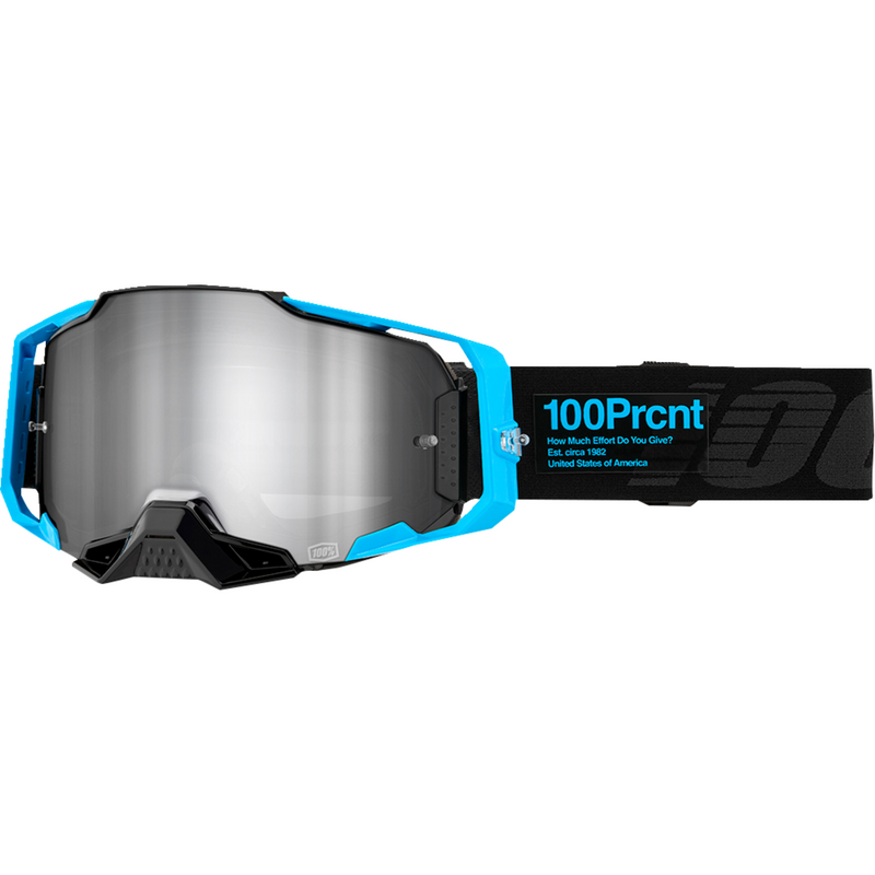 100% Armega Goggle - Barely 2 - Silver Mirror 50005-00027