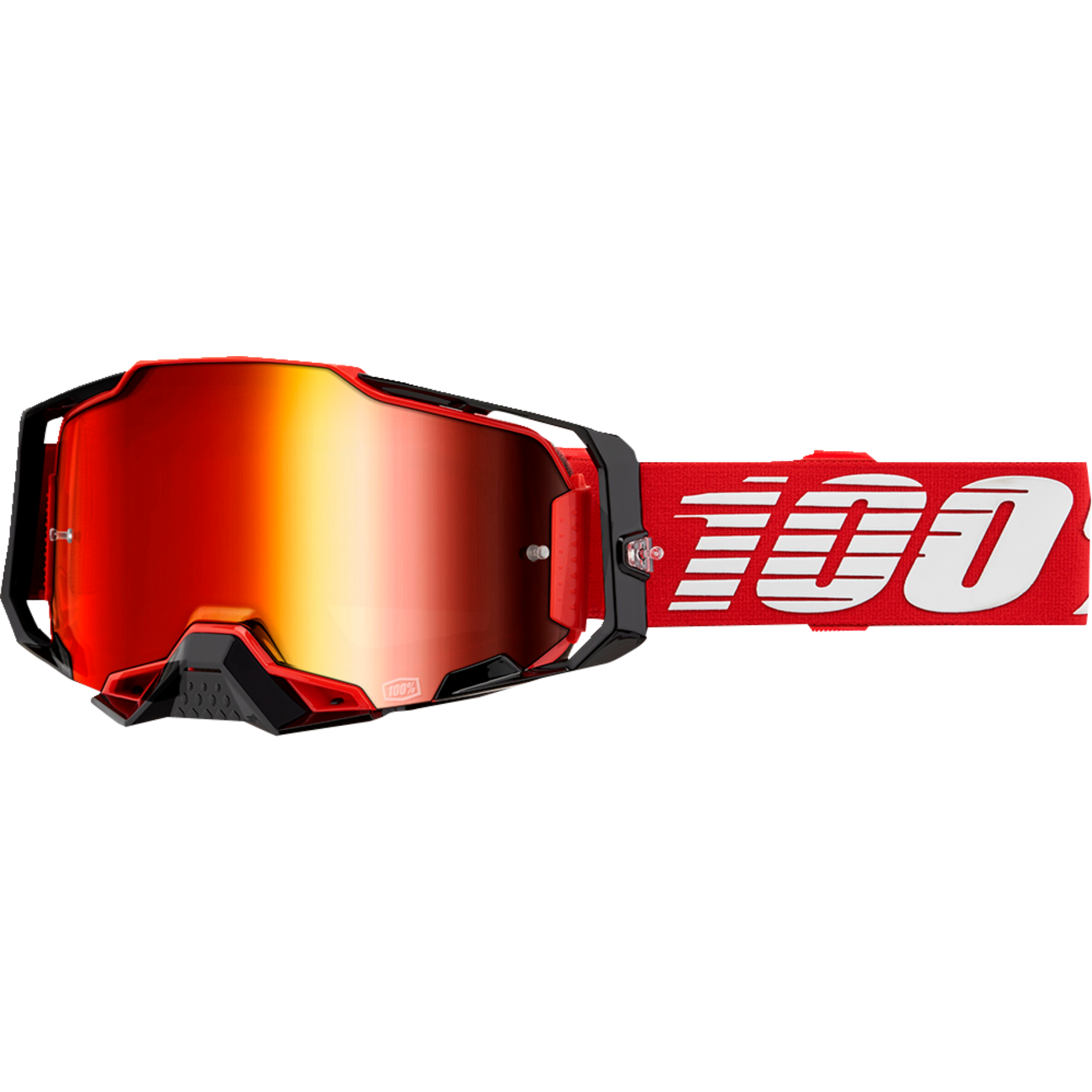 100% Armega Goggle - Red - Red Mirror 50005-00033