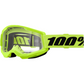 100% Strata 2 Goggle - Neon Yellow - Clear 50027-00016