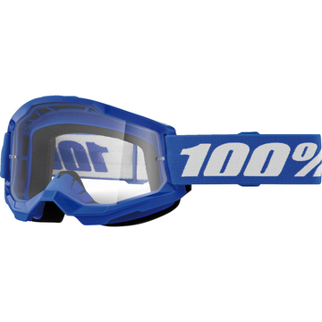 100% Strata 2 Junior Goggle - Blue - Clear 50031-00008