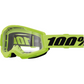 100% Strata 2 Junior Goggle - Neon Yellow - Clear 50031-00010