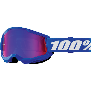 100% Strata 2 Junior Goggle - Blue - Red/Blue Mirror 50032-00008