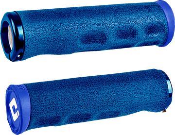 ODI F-1 Series v2.1 Grips - Lock-On - Tinker Juarez Signature Dread Lock - Blue D36DLU-U