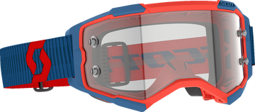 SCOTT Fury Goggle - Dark Blue/Neon Red - Clear 274514-7698113