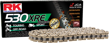 RK 530 XRE - Drive Chain - 114 Links - Gold GB530XRE-114