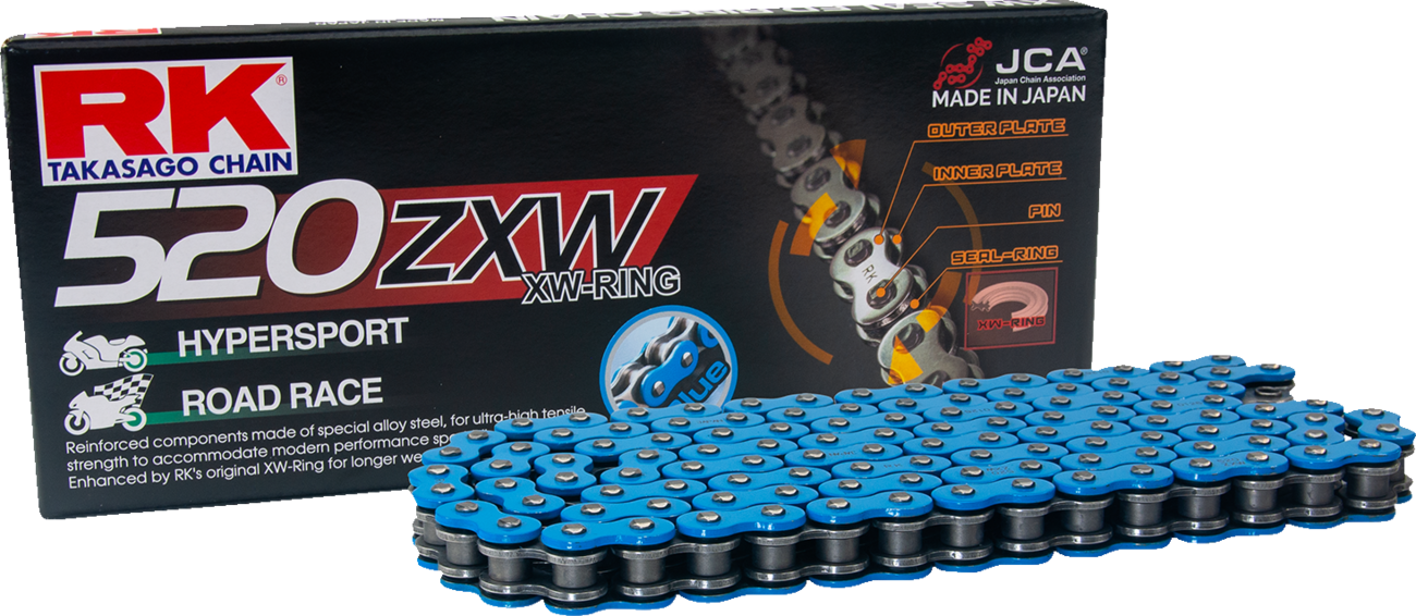 RK 520 ZXW - Drive Chain - 170 Links - Blue BB520ZXW-170