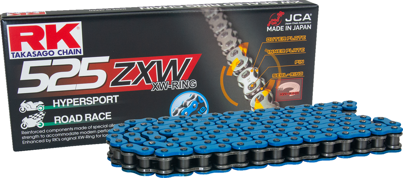 RK 525 ZXW - Drive Chain - 120 Links - Blue BB525ZXW-120