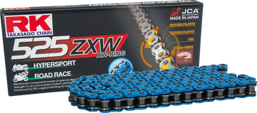 RK 525 ZXW - Drive Chain - 120 Links - Blue BB525ZXW-120