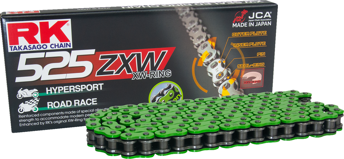 RK 525 ZXW - Drive Chain - 120 Links - Green MM525ZXW-120