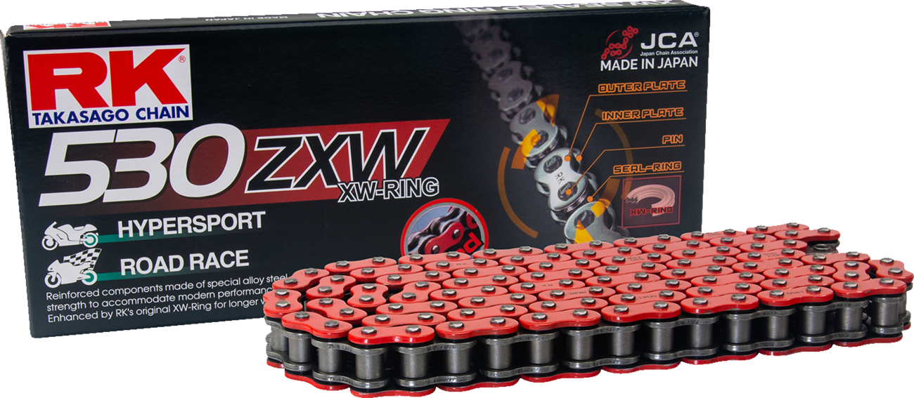 RK 530 ZXW - Drive Chain - 170 Links - Red RR530ZXW-170