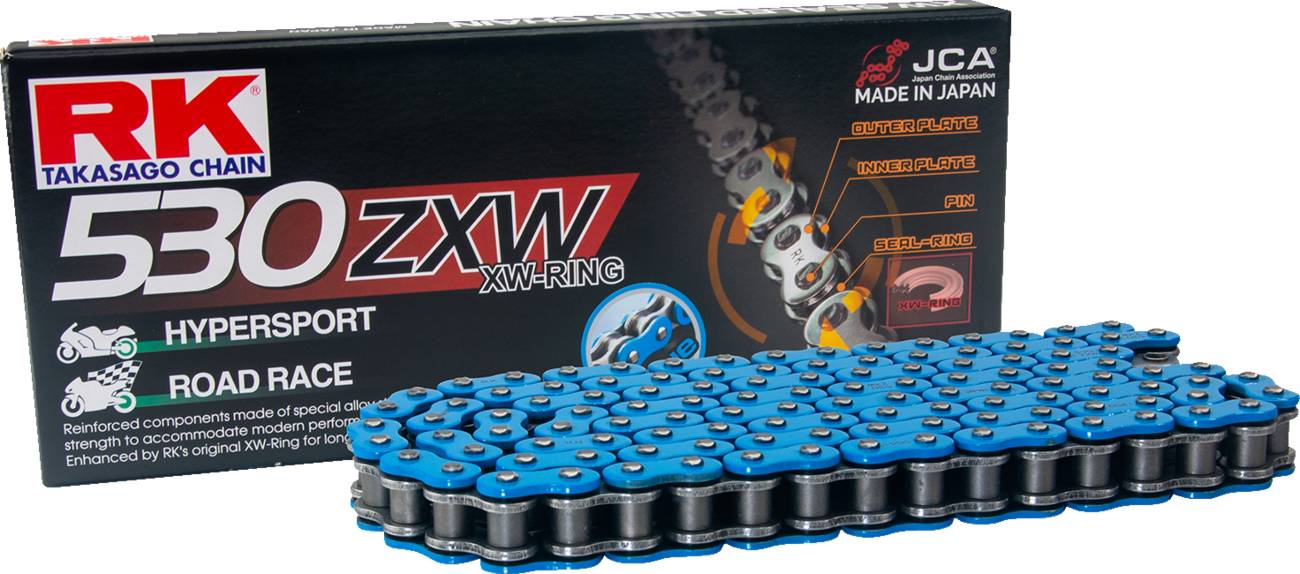 RK 530 ZXW - Drive Chain - 150 Links - Blue BB530ZXW-150