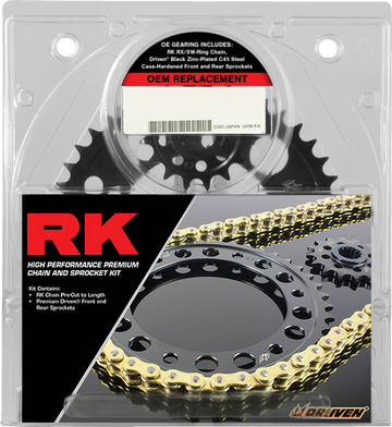 RK Chain and Sprocket Kit - Natural/Black - ZX4RR 2068-060E