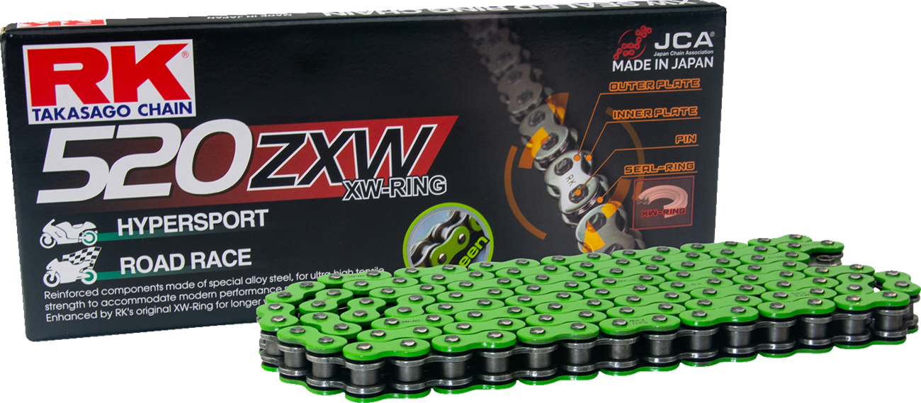 RK 520 ZXW - Drive Chain - 120 Links - Green MM520ZXW-120