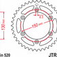 JT SPROCKETS Rear Sprocket - 47 Tooth - Yamaha JTR251.47 by JT Rear Sprockets   Steel Type