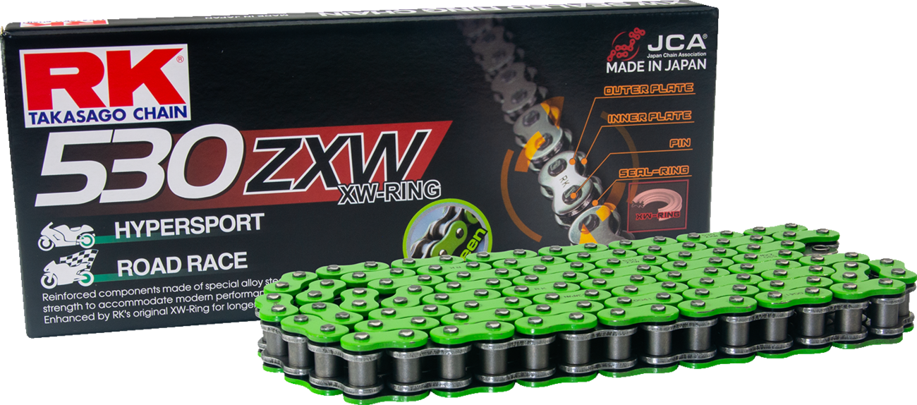 RK 530 ZXW - Drive Chain - 120 Links - Green MM530ZXW-120