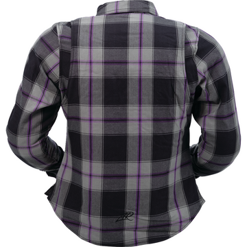 Z1R Women's Flannel Shirt - Purple - XL 3041-0680